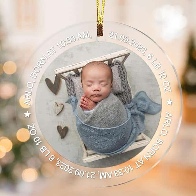 Baby keepsake Christmas ornament