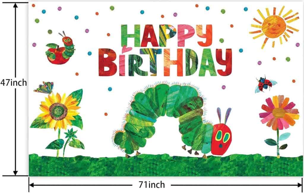 Hungry Caterpillar Birthday Party Banner