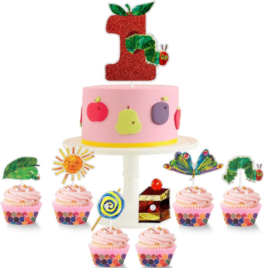 Very Hungry Caterpillar cake decorations