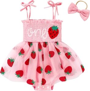 Berry First Birthday Party Outfits