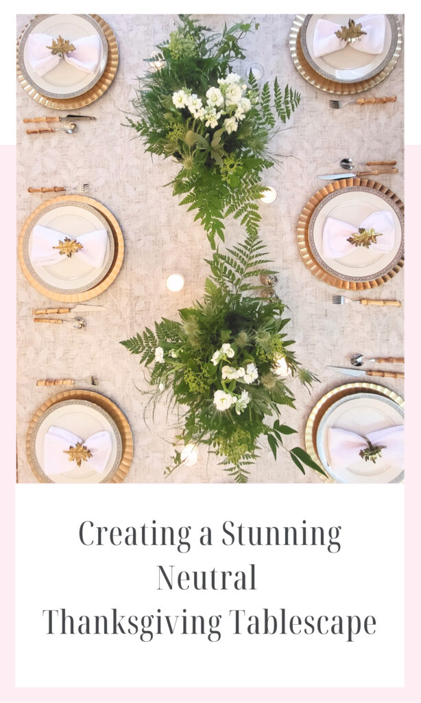 Neutral Thanksgiving Tablescape